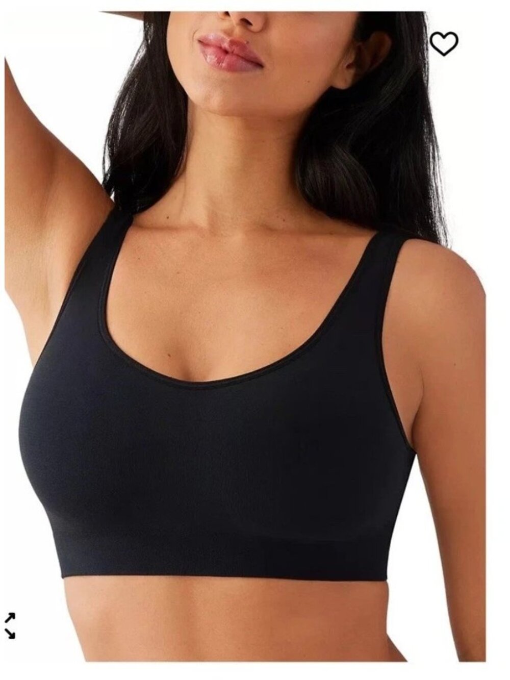 Wacoal Feeling Flexible Bralette Wireless 835332 Black M Medium NEW